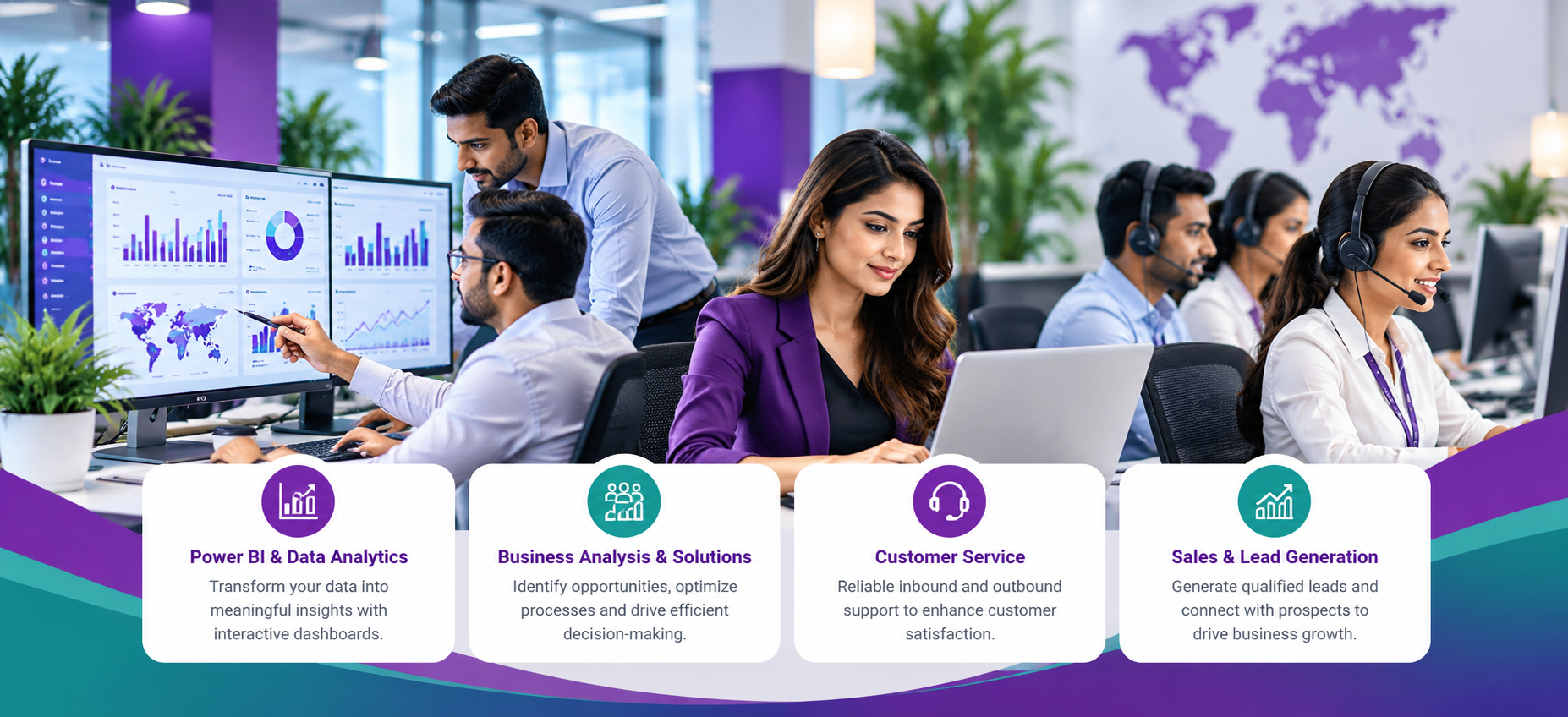 analytics and customer service hub